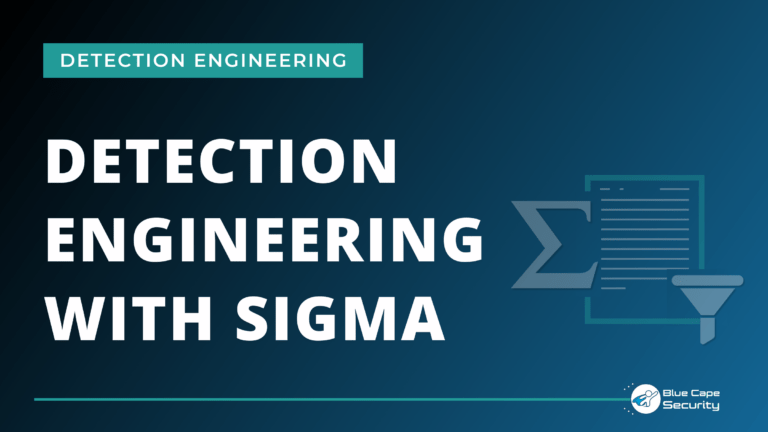 Detection Engineering with Sigma