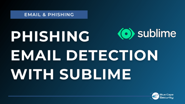 Phishing Email Detection with Sublime